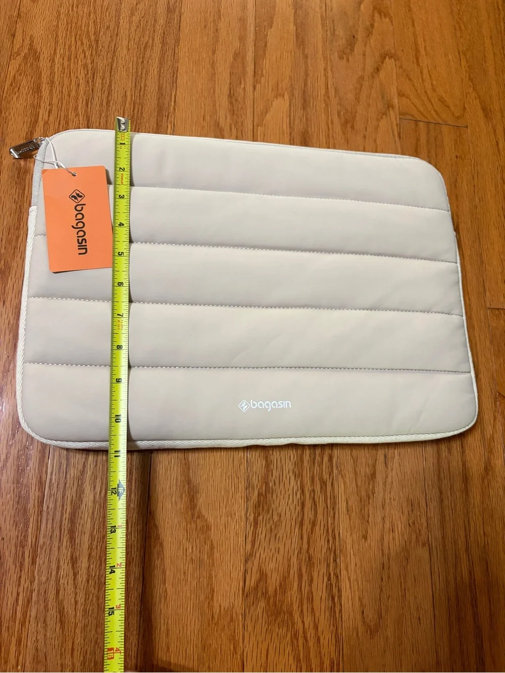 Bagasin Beige Puffy Laptop Sleeve Case